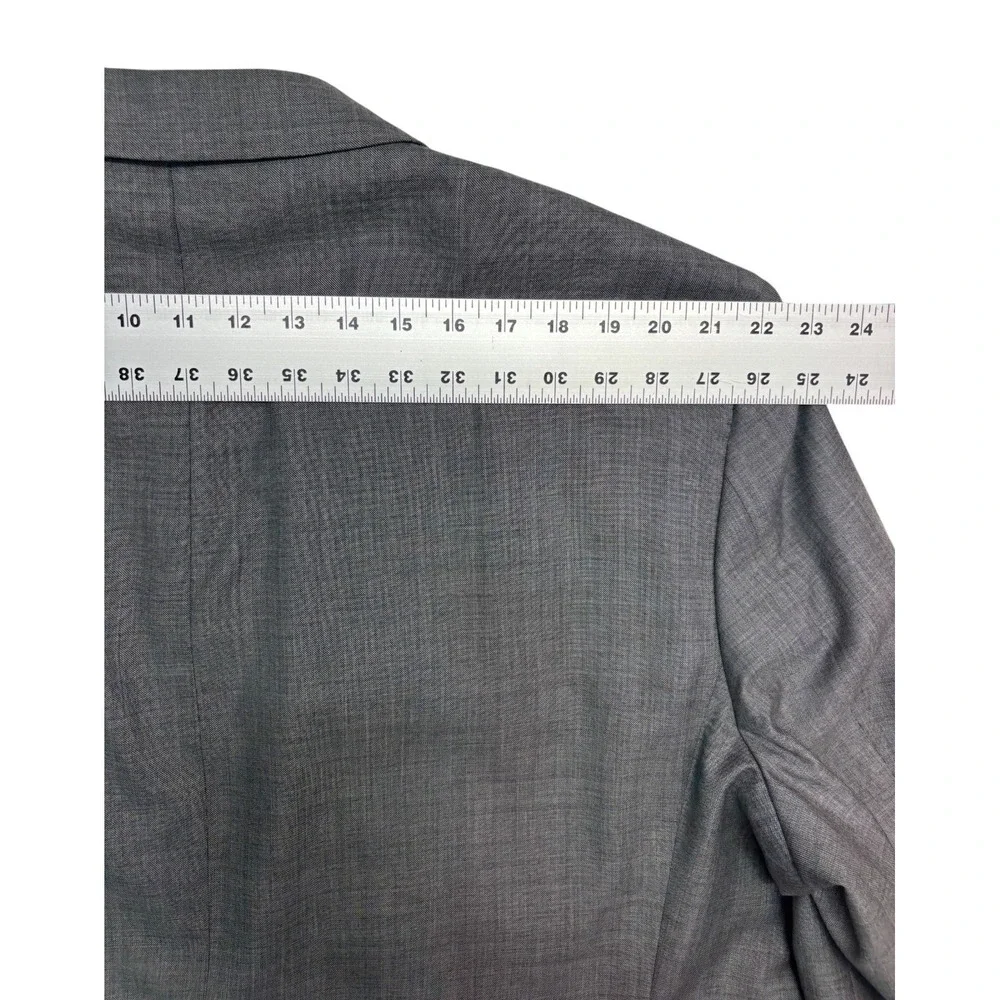 Joseph Abboud 54L 48x32 Gray 2pc Pant Suit Tollegno 1900 Italian Fabric Wool USA